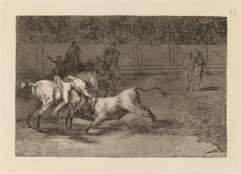 Mariano Ceballos, Alias de Indiaan, Doodt de Stier vanaf Zijn Paard