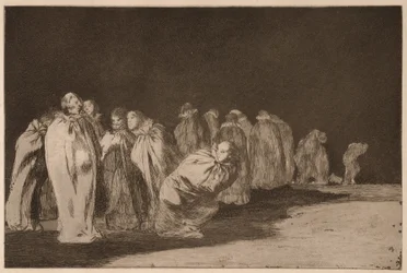 Mensen in zakken (Los ensacados), uit de serie Los Disparates