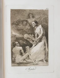 Plaat uit Los Caprichos, 1797-1798