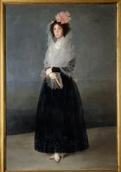 Portret van de Gravin Del Carpio, Markiezin van de Solana (1757-1795) Schilderij door Francisco de Goya (1746-1828) 18e eeuw