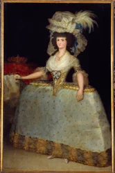 Portret van de koningin van Spanje Maria Louisa (1751-1819), vrouw van Karel IV