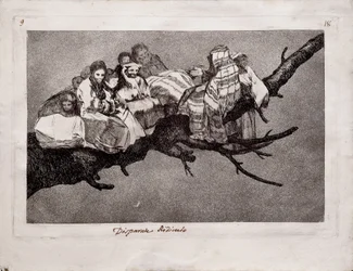 Belachelijke Dwaasheid uit de serie Los Disparates, 1815-1819