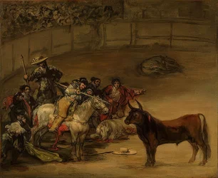 Stierengevecht, Suerte de Varas. 1824