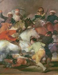 De 2 mei 1808 in Madrid of De strijd met de Mammelukken, detail rechtsonder, 1814