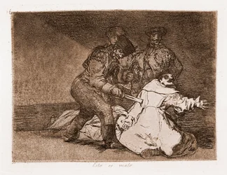 De rampen van de oorlog: Dit is slecht (ets)