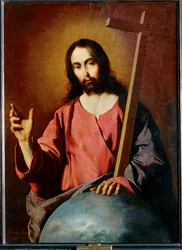 De zegening van de Verlosser 1638 ... (schilderij op doek)