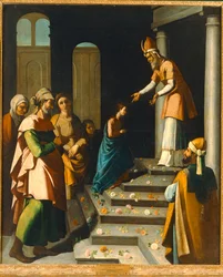 De presentatie van de Maagd in de tempel (schilderij)