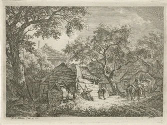 Boerderij omgeven door bomen