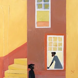 Window Talk, 2001 (gemengde techniek op doek)