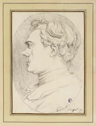 Karikatuurportret van de schilder Ménageot, Rome 1772