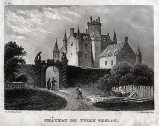 Craighall Castle (gravure, ca. 1830)
