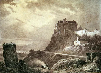 Stirling Castle, gegraveerd door Villeneuve