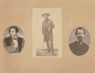 [Generaal Tomas Mejia, Keizer Maximiliaan, Generaal Miramon], 1867