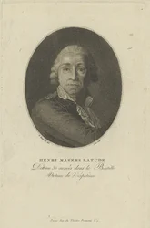 Portret van Henri Masers de Latude