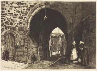 De poort van Saint-Malo in Dinan