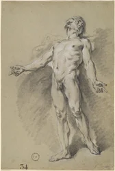 Apollo, ca. 1752 (zwart krijt)