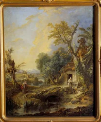 Broeder Luce Schilderij door François Boucher (1703-1770) 1742 Moskou, Poesjkin Museum
