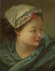 Hoofd van een jonge vrouw, vroege jaren 1730