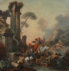 Rustpauze bij de fontein