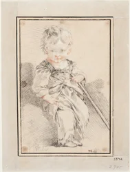 Zittende jongen