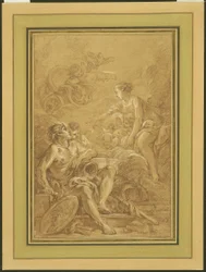 Venus beveelt Vulcanus om wapens te maken voor Aeneas