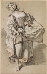 Jonge plattelandsmeisje dansend, ca. 1765-70