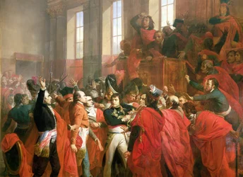 Bonaparte en de Raad van Vijfhonderd in St. Cloud, 10 november 1799 (detail)