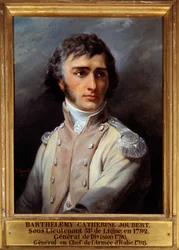 Portret van Barthelemy Joubert in uniform van tweede luitenant