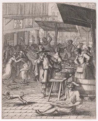 Een vismarkt; uit Divers sujets remarquables tirés de l
