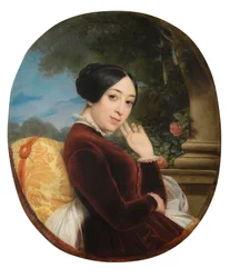 Portret van de zangeres en componiste Pauline Viardot 1821-1910, 1844