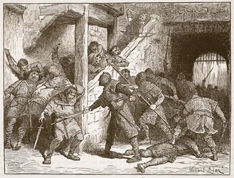 De rel in Dover, illustratie uit 