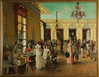 Café Frascati (Parijs, Frankrijk), een scène uit de tijd van Napoleon