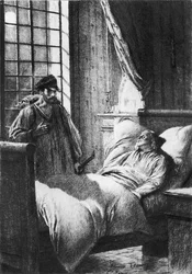 Illustratie uit Les Miserables door Victor Hugo (1802-85)