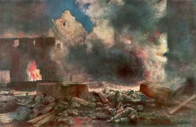 De Lessard-boerderij, tussen Marizy en Neuilly Saint Front, Frankrijk, 18 juli 1918