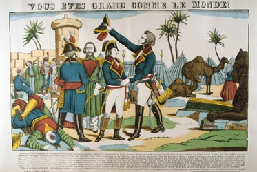 Napoleon en generaal Kleber op de expeditie naar Egypte, 1798, ca. 1835