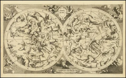 Hemelkaart uit 1720 - Hemel Globe. Coeli Enarrant Gloriam Dei