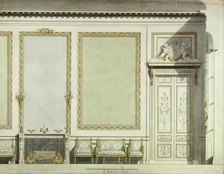 Ontwerp voor het huis van de hertogin van Mazarin, ca. 1777