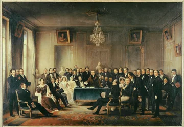 Francois-Guillaume J. St. Andrieux, dichter ... (schilderij op doek)
