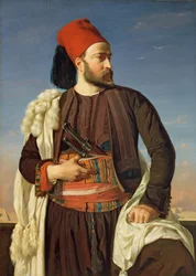 Portret van Leconte de Floris in het uniform van het Egyptische Leger, 1840