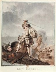 Figaro in gevecht met een harpij, c.1786