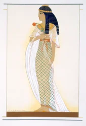Een prinses, een illustratie uit 