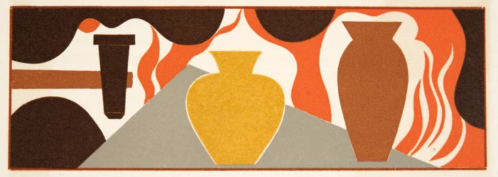 Grafische illustratie uit Prométhée Enchaîné van Aeschylus, uitgegeven 1941