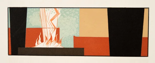 Grafische illustratie uit Prométhée Enchaîné door Aeschylus, uitgegeven 1941