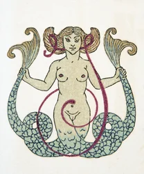 Zeemeermin, pub. 1922 (pochoir print)