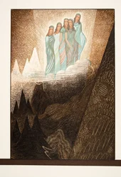 Oceaniden, Illustratie uit Prométhée Enchaîné van Aeschylus, uitgegeven 1941