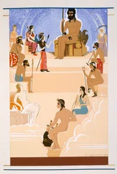 De Aanbidding van Zeus, een illustratie uit 