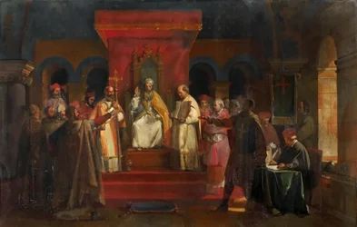 Paus Honorius II verleent officiële erkenning aan de Tempeliers in 1128