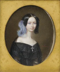 Hertogin Helene van Mecklenburg-Schwerin 1814-1858, later hertogin van Orléans, ca. 1835