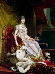 Joséphine de Beauharnais, de eerste vrouw van Napoléon Bonaparte 1763-1814 in kroningskostuum, 1807-1808