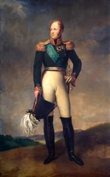 Portret van tsaar Alexander I van Rusland, 1817
